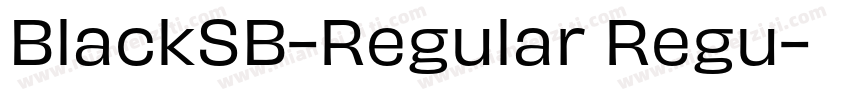 BlackSB-Regular Regu字体转换